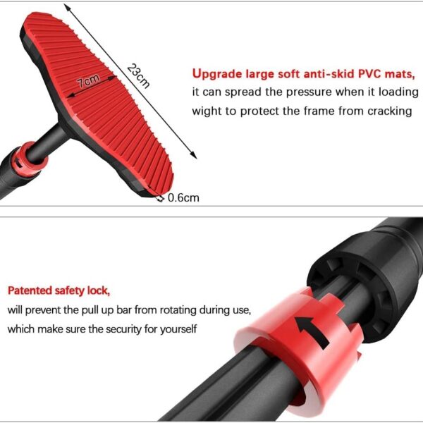 🏋️‍♂️ heavy duty no screw door pull up bar – supports up to 200 kg | auto locking | home gym equipment