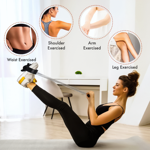 tummy trimmer for men & women – portable home gym fitness equipment for full body workout