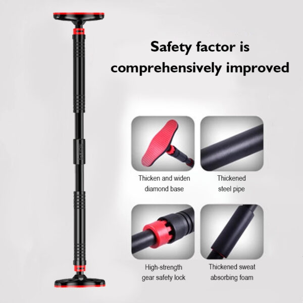 🏋️‍♂️ heavy duty no screw door pull up bar– supports up to 200 kg | auto locking | home gym equipment