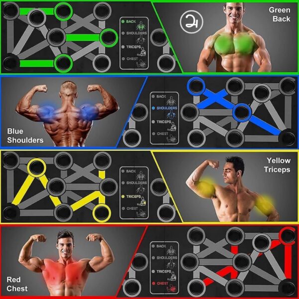 9 in 1 push up bar board – multifunctional & foldable fitness system for full body workout