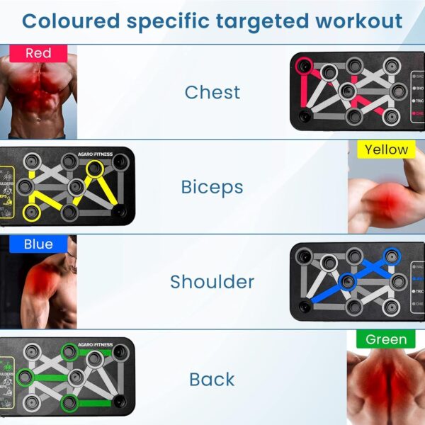 9 in 1 push up bar board – multifunctional & foldable fitness system for full body workout