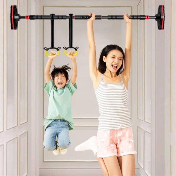 🏋️‍♂️ heavy duty no screw door pull up bar – supports up to 200 kg | auto locking | home gym equipment