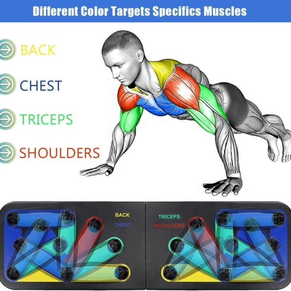 9 in 1 push up bar board – multifunctional & foldable fitness system for full body workout
