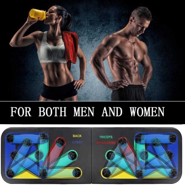 9 in 1 push up bar board – multifunctional & foldable fitness system for full body workout