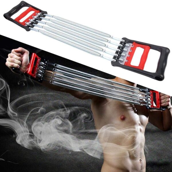 🔵 3 in 1 multifunction chest expander – arm, hand & grip trainer