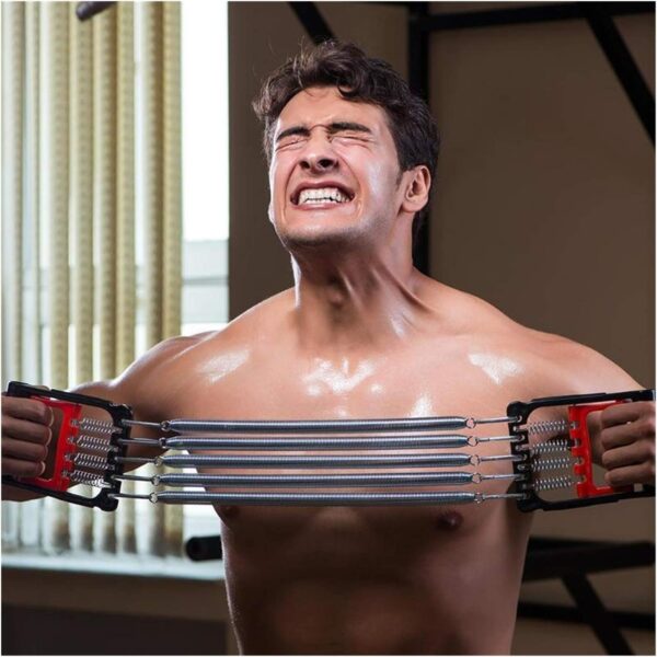 🔵 3 in 1 multifunction chest expander – arm, hand & grip trainer