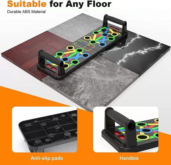 9 in 1 push up bar board – multifunctional & foldable fitness system for full body workout
