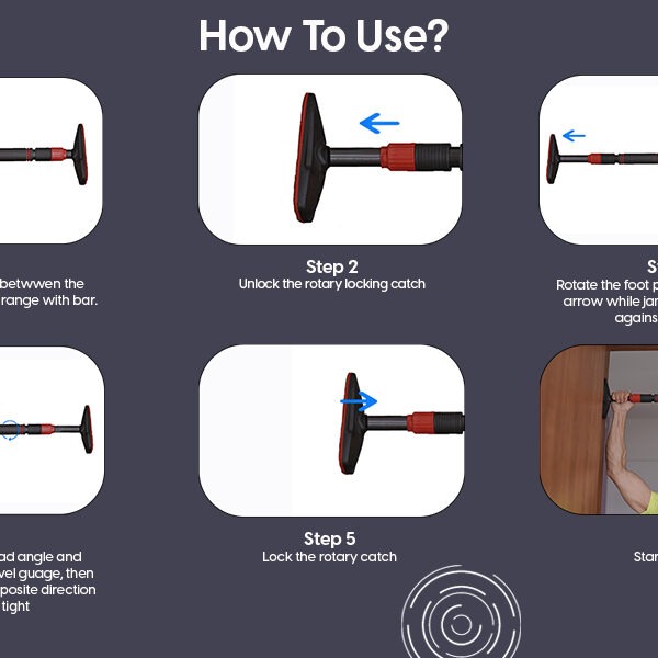 🏋️‍♂️ heavy duty no screw door pull up bar– supports up to 200 kg | auto locking | home gym equipment