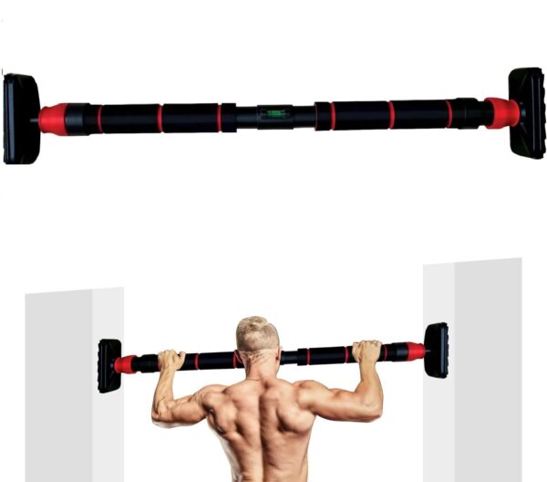 🏋️♂️ heavy duty no screw door pull up bar– supports up to 200 kg | auto locking | home gym equipment