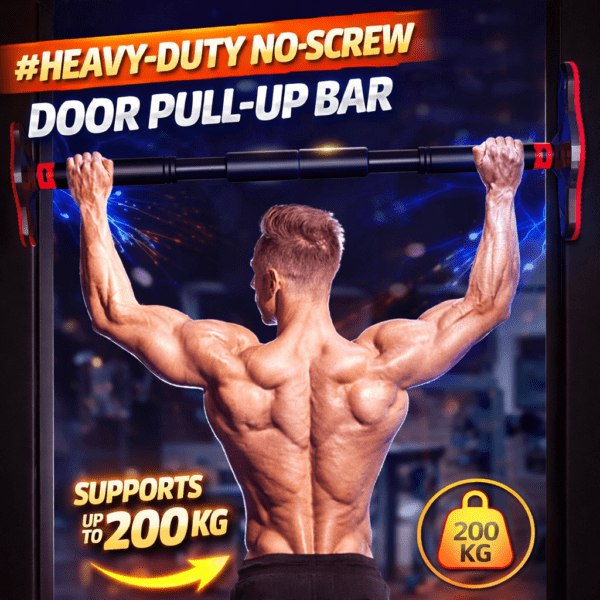 Home ποΈββοΈ heavy duty no screw door pull up barβ supports up to 200 kg | auto locking | home gym equipment