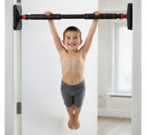 Kids Safe Door Pull-Up Bar – No-Screw Installation | 200KG Heavy-Duty | Auto-Locking Home Fitness Bar for Children 🏋️♂️ heavy duty no screw door pull up bar– supports up to 200 kg | auto locking | home gym equipment