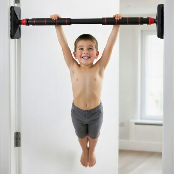 🏋️♂️ heavy duty no screw door pull up bar– supports up to 200 kg | auto locking | home gym equipment