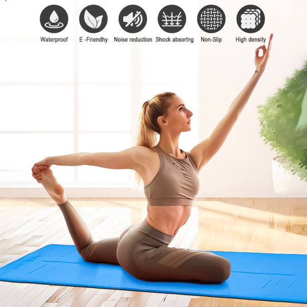 Home luxury yoga mat for home workout β anti slip, eco friendly & extra comfort thickness
