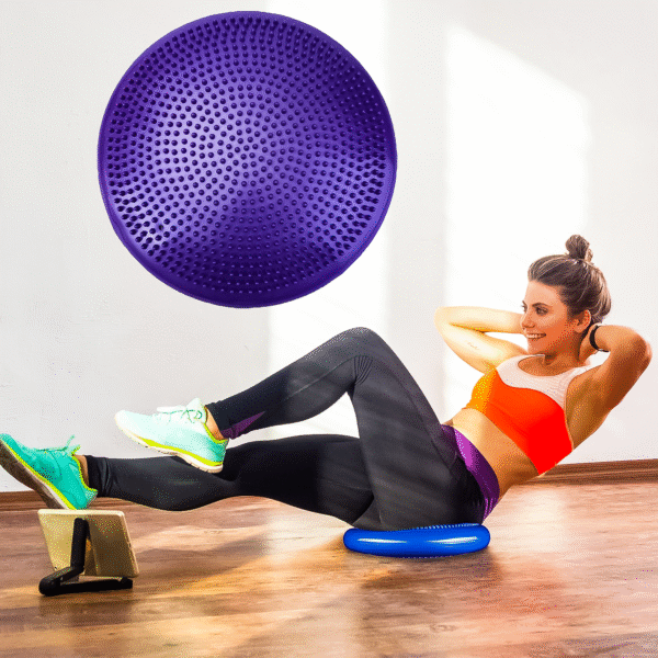 Home yoga balance disc stability cushion β fitness wobble pad for core strength, posture & balance training