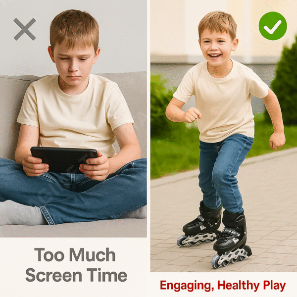 4 wheel adjustable inline skating shoes | pro speed roller skates for kids & adults