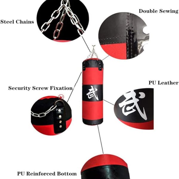 unfilled punching bag for gym & home high quality canvas build strength & endurance