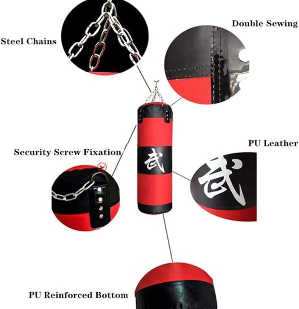 unfilled punching bag for gym & home high quality canvas build strength & endurance