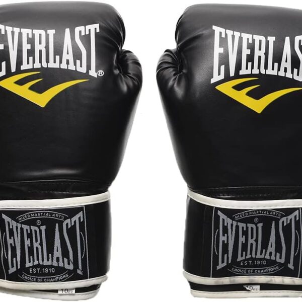 everlast professional boxing gloves for men & women | pu leather adult training gloves for muay thai, mma, ufc, sparring & fitness workouts | 1 pair durable punching gloves