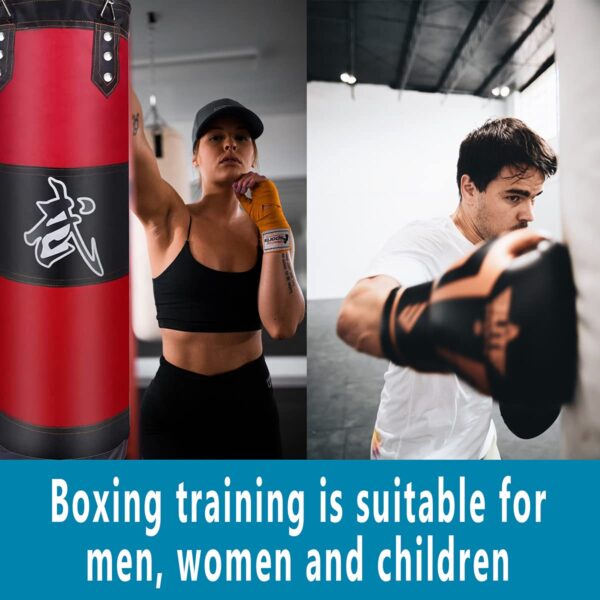 unfilled punching bag for gym & home high quality canvas build strength & endurance
