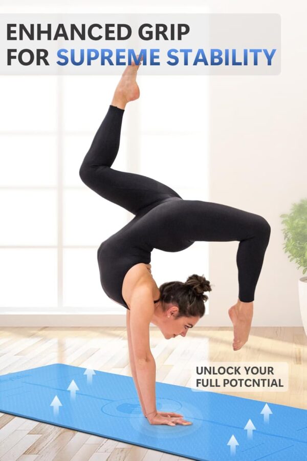 luxury yoga mat for home workout – anti slip, eco friendly & extra comfort thickness