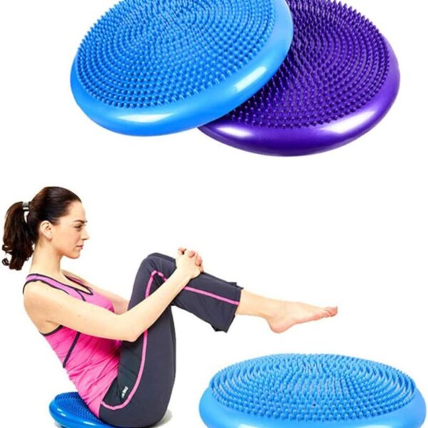 yoga balance disc stability cushion – fitness wobble pad for core strength, posture & balance training