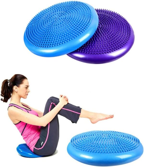 yoga balance disc stability cushion – fitness wobble pad for core strength, posture & balance training