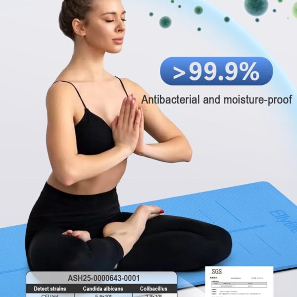 luxury yoga mat for home workout – anti slip, eco friendly & extra comfort thickness