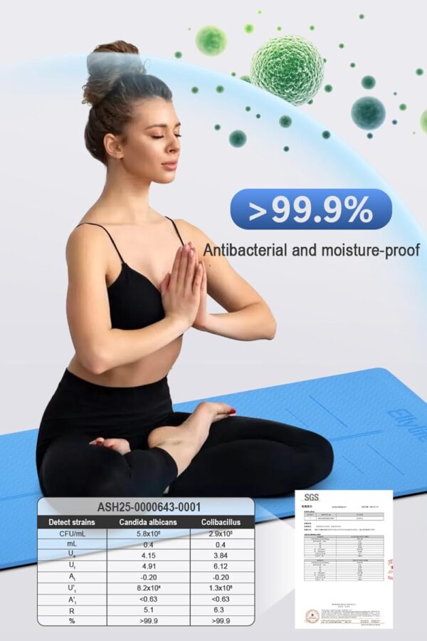 luxury yoga mat for home workout – anti slip, eco friendly & extra comfort thickness