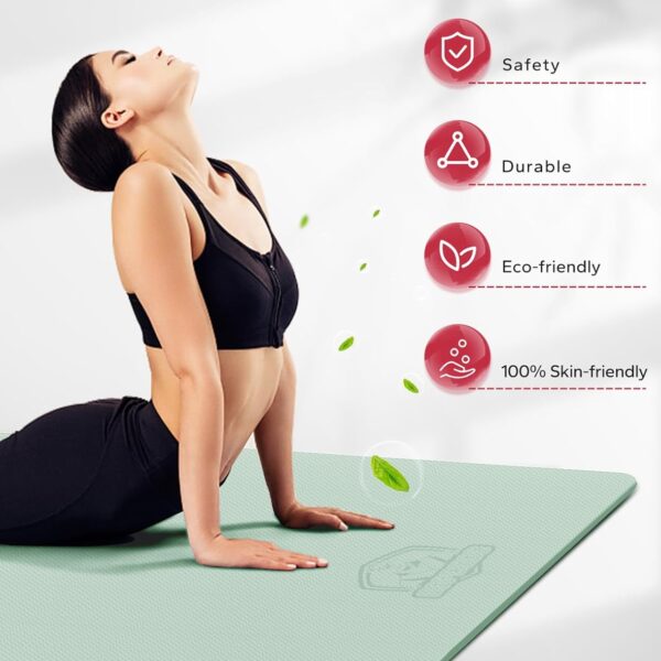 luxury yoga mat for home workout – anti slip, eco friendly & extra comfort thickness