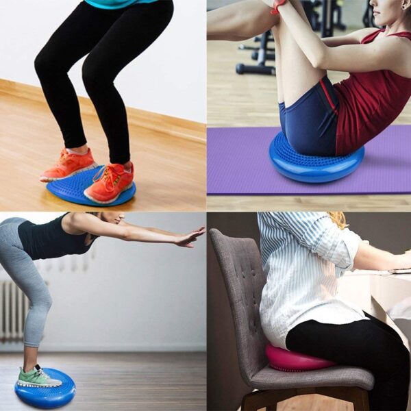 yoga balance disc stability cushion – fitness wobble pad for core strength, posture & balance training
