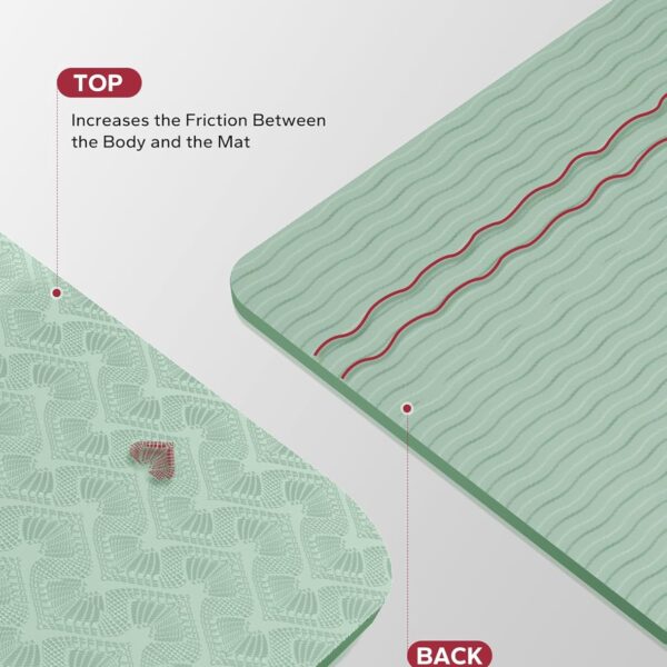 luxury yoga mat for home workout – anti slip, eco friendly & extra comfort thickness