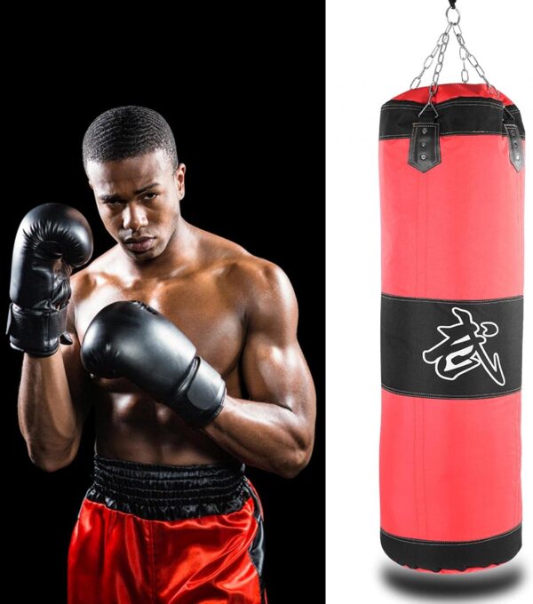 unfilled punching bag for gym & home high quality canvas build strength & endurance
