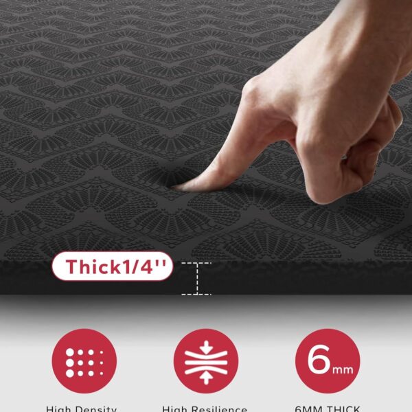 luxury yoga mat for home workout – anti slip, eco friendly & extra comfort thickness