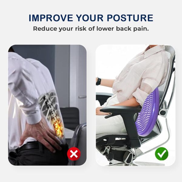 yoga balance disc stability cushion – fitness wobble pad for core strength, posture & balance training