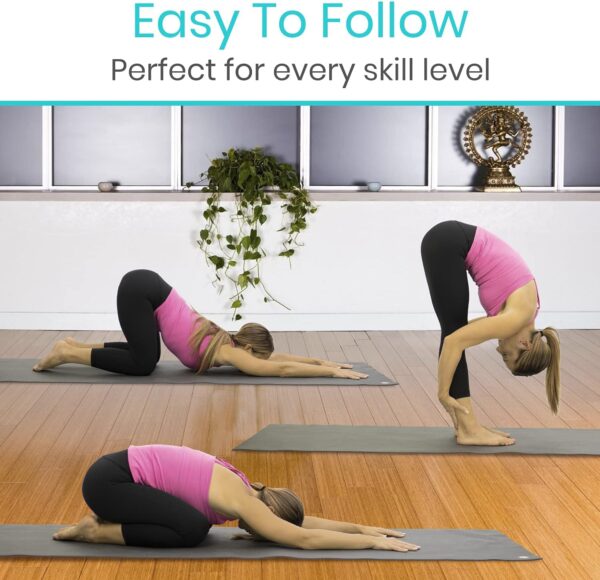 luxury yoga mat for home workout – anti slip, eco friendly & extra comfort thickness