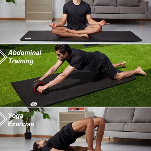 luxury yoga mat for home workout – anti slip, eco friendly & extra comfort thickness