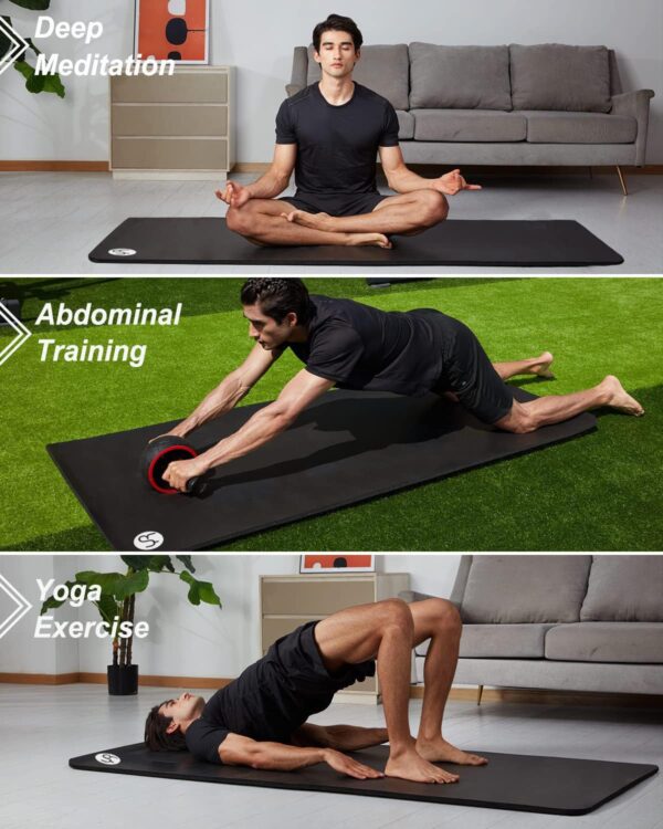 luxury yoga mat for home workout – anti slip, eco friendly & extra comfort thickness