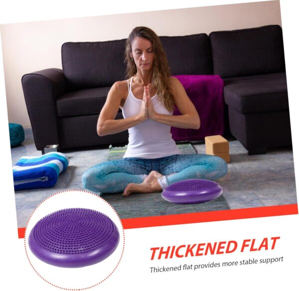 yoga balance disc stability cushion – fitness wobble pad for core strength, posture & balance training