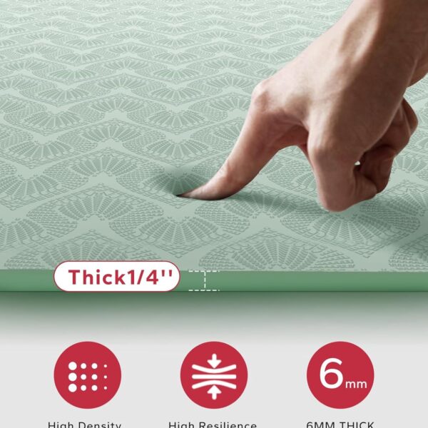 luxury yoga mat for home workout – anti slip, eco friendly & extra comfort thickness