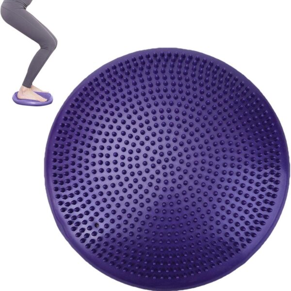 yoga balance disc stability cushion – fitness wobble pad for core strength, posture & balance training