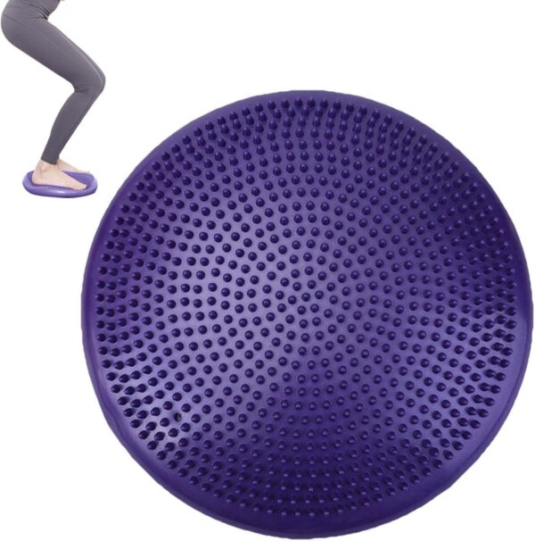 yoga balance disc stability cushion – fitness wobble pad for core strength, posture & balance training