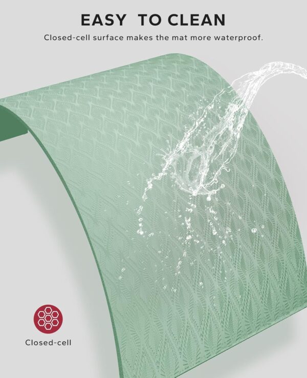 luxury yoga mat for home workout – anti slip, eco friendly & extra comfort thickness