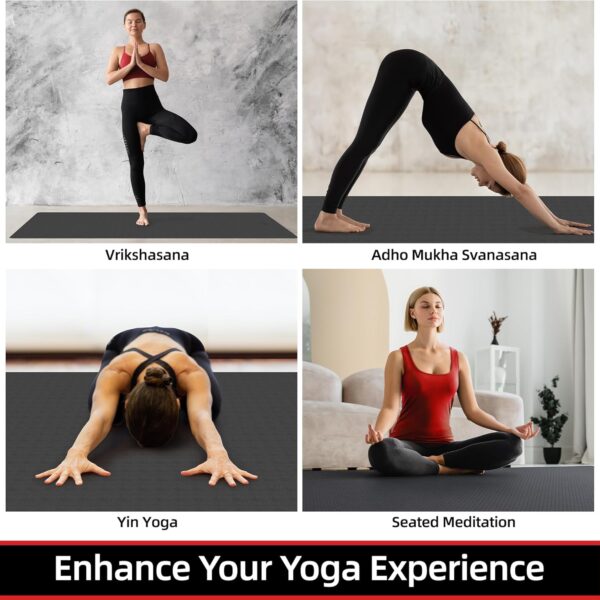 luxury yoga mat for home workout – anti slip, eco friendly & extra comfort thickness