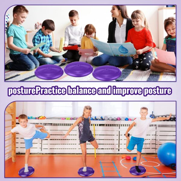 yoga balance disc stability cushion – fitness wobble pad for core strength, posture & balance training