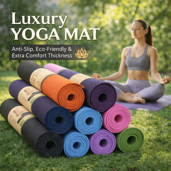 luxury yoga mat for home workout – anti slip, eco friendly & extra comfort thickness