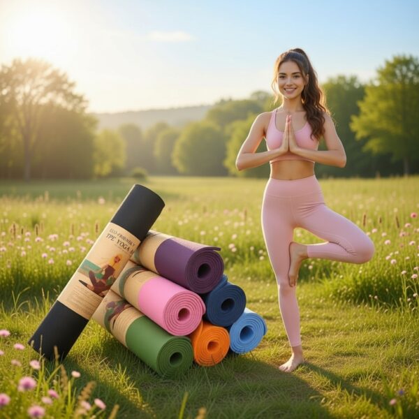 luxury yoga mat for home workout – anti slip, eco friendly & extra comfort thickness