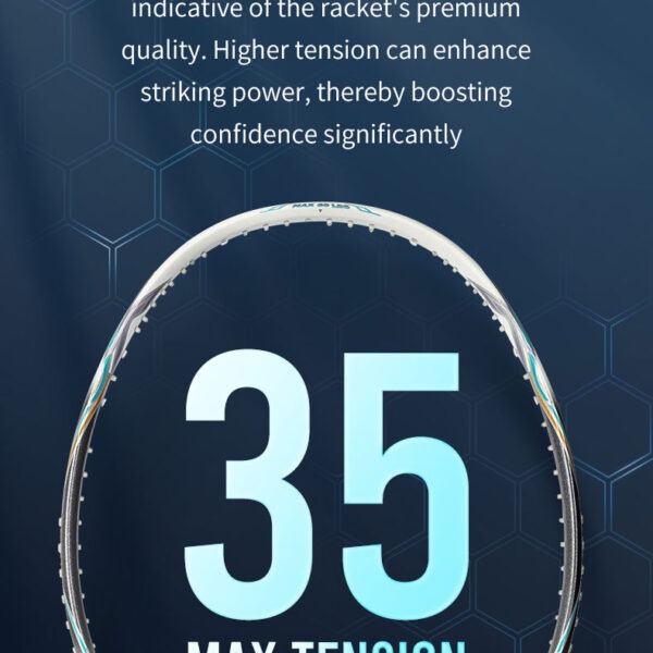 vse titan 7 original badminton racket – premium power, speed & control | lightweight 4u, high tension, premium build