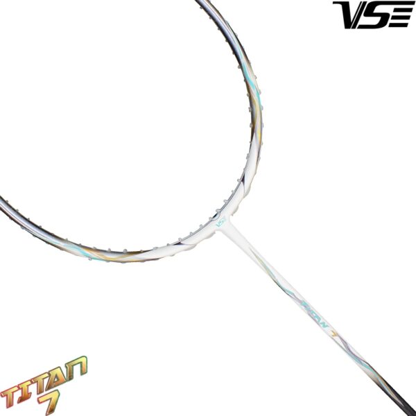 vse titan 7 original badminton racket – premium power, speed & control | lightweight 4u, high tension, premium build