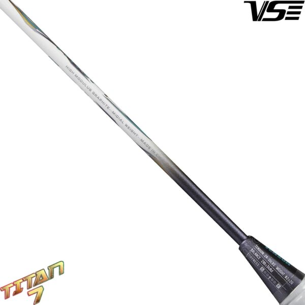 vse titan 7 original badminton racket – premium power, speed & control | lightweight 4u, high tension, premium build