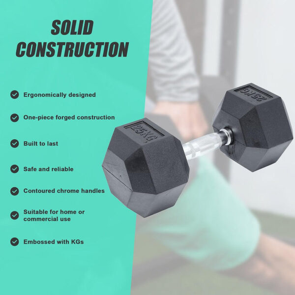 premium hex dumbbell — strong grip, solid build, perfect for every workout!
